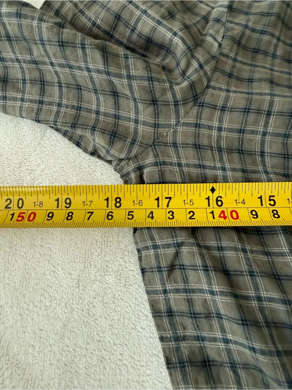 Johnny Was 3 J Olive Plaid Dress with Embroidery Size Small E04 - Picture 7 of 11